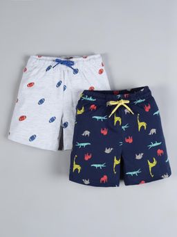 PLUM TREE - Multi-Color Printed Regular Shorts