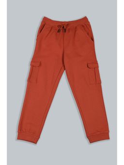 PLUM TREE - Orange Solid Regular Joggers