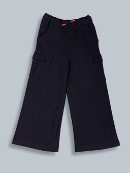 PLUM TREE - Black Solid Regular Trouser