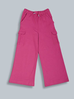 PLUM TREE - Pink Solid Regular Trouser
