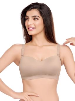 Juliet - Womens Padded Full Coverage Seamless And Strapless Polyamide Spandex Bra