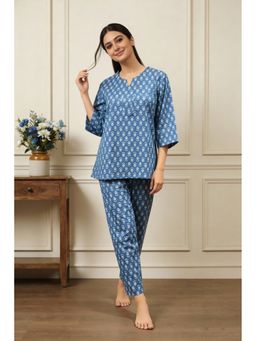 HOUSE OF COMFORT - Women Pure Cotton Kurti And Pyjamas