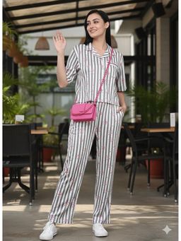 Kanvin - Classic Grey Cotton Modal Nightsuit