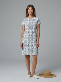 Sweet Dreams - Womens Floral Printed Short Night Dress Multi-Color