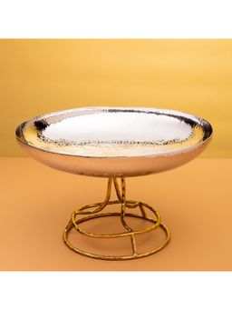 Gibox - Bamboo Leaf Hammered Decorative Platter