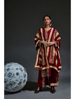 Banana Labs - Molten Maroon Dupatta