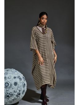 Banana Labs - Multi-Color Mesh Kaftan With Dress (Set of 2)