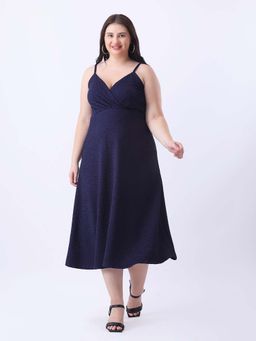 Qurvii - Navy Lycra Dress