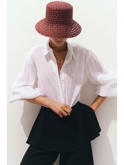 H&M - Women Red Straw hat