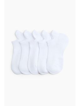 H&M - Women White 5-pack sports socks with DryMove
