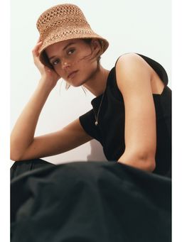 H&M - Women Beige Handmade straw hat