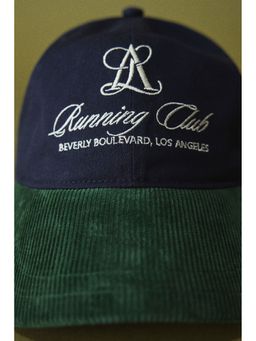 H&M - Women Blue Corduroy-peak twill cap