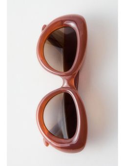 H&M - Women Orange Chunky polarised sunglasses