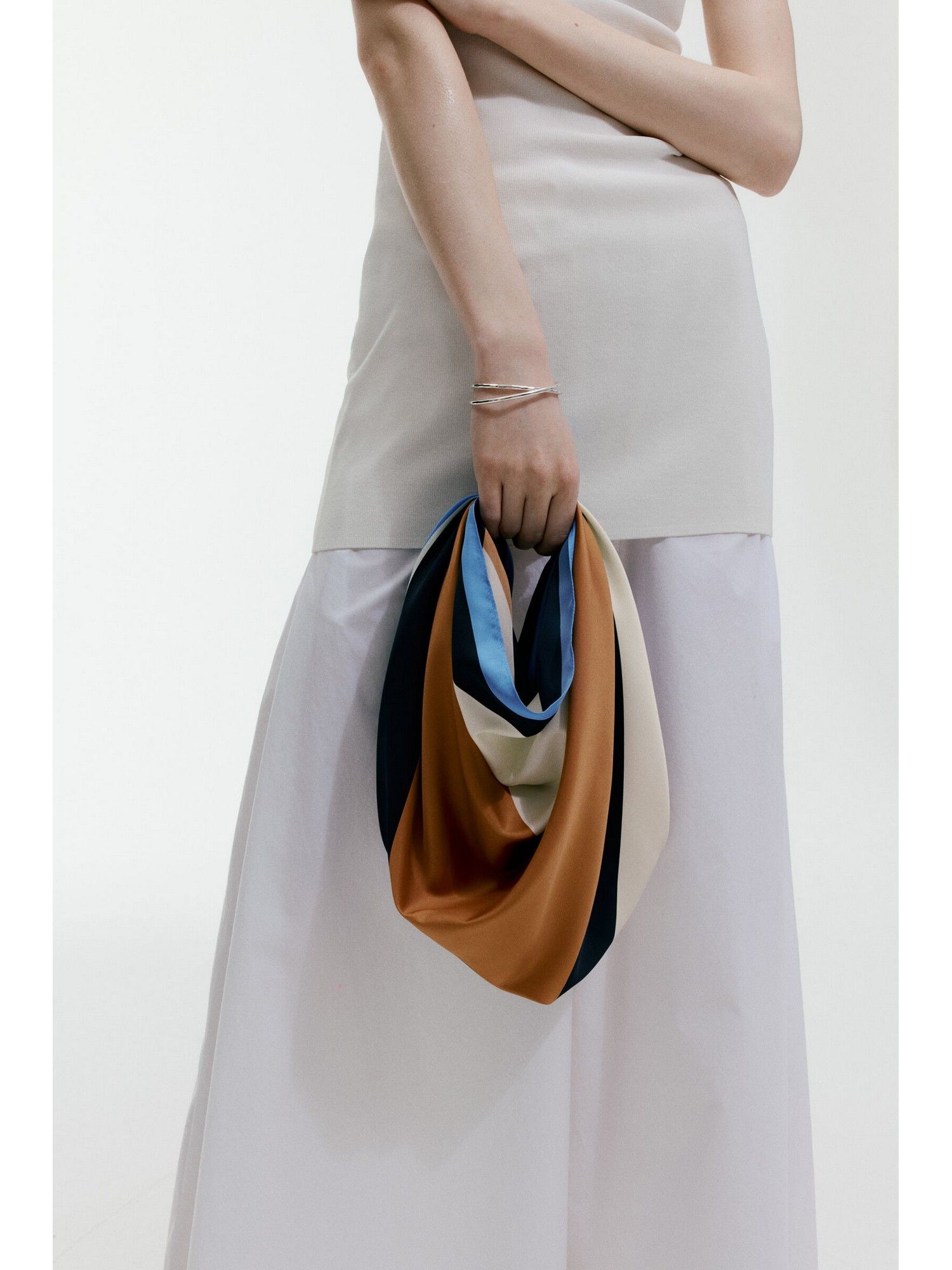 h&m Women Blue Twill scarf-picture-39