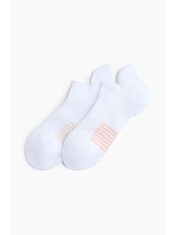 H&M - Women White 2-pack sports socks with DryMove