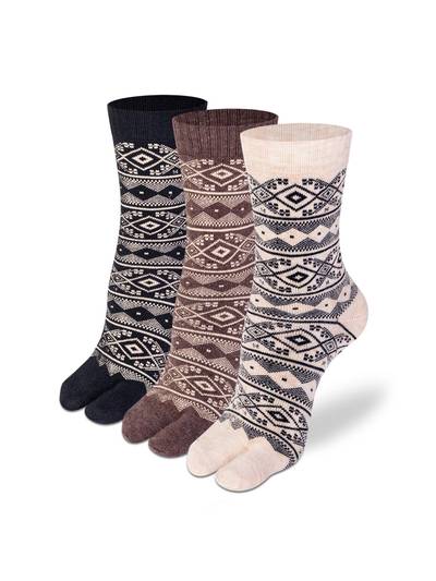 Women Woolen Regular Length Thumb Socks (Pack of 3)