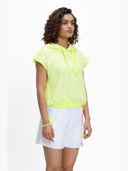 TERRA LUNA - Sadet Yellow Hand Block Printed Sweatshirt