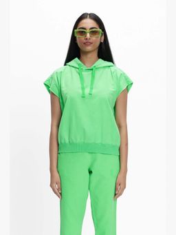 TERRA LUNA - Sadet Green Khadi Solid Sweatshirt