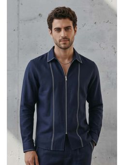 Bubber Couture - Romanav Blue Aero Panel Shirt