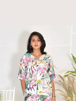 Oodeypore - Cole Half Sleeves Cream Shirt