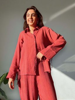 SPELL BY SMOKESHOW - Women Red Rooh Shirt