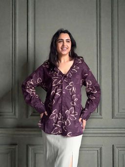 SPELL BY SMOKESHOW - Women Mauve Leher Shirt
