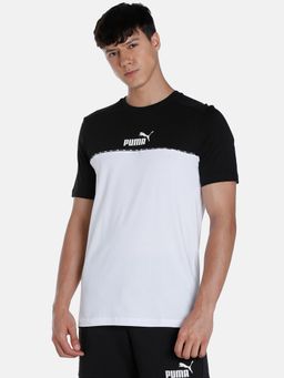 Puma - Ess Block X Tape Mens Black T-shirt