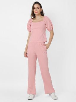 PINACOLADA - Women Solid Stylish Casual Co-Ord (Set of 2)