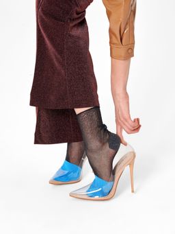 Happy Socks - Blue Hysteria Franca Women Ankle Socks (XS)