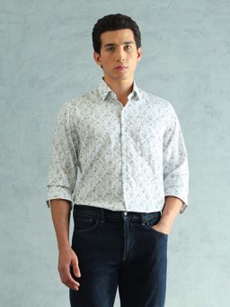 Arrow - Men's Smart Printed Shirt-Teal