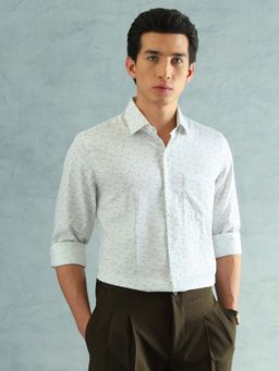 Arrow - Men's Smart Printed Shirt-White