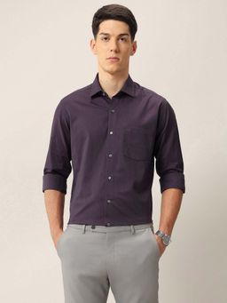 Arrow - Men's Manhattan Slim Fit Ceremony Shirt-Purple