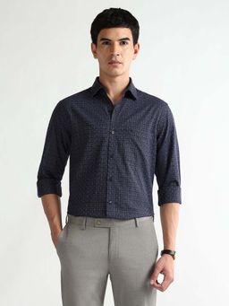 Arrow - Men's Liberty Classic Fit Originals Shirt-Navy Blue