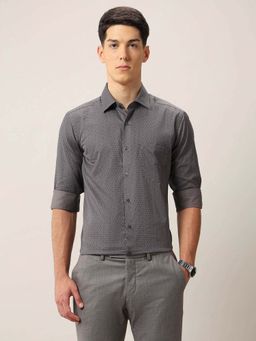Arrow - Men's Floral Printed Ceremony Shirt-Grey