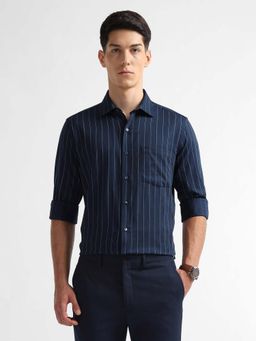 Arrow - Men's Liberty Classic Fit Originals Shirt-Navy Blue