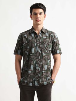 Arrow Sports - Men's Abstract Printed Originals Shirt-Multi-Color