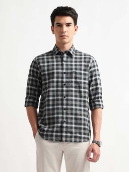Arrow Sports - Men's Slim Fit Oxford Shirt-Black