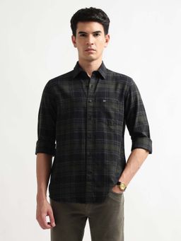 Arrow Sports - Men's Slim Fit Oxford Shirt-Olive