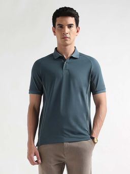 Arrow Sports - Men's Solid Velocity Polo T-shirt-Green