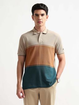 Arrow Sports - Men's Colorblocked Regular Fit Polo T-shirt-Multi-Color