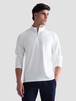 U.S. POLO ASSN. - Active Sports Men's Solid Regular Fit Active T-shirt-White