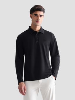 U.S. POLO ASSN. - Active Sports Men's Solid Regular Fit Active Polo T-shirt-Black