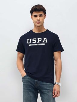 U.S. Polo Assn. Denim Co. - Men's Brand Printed Regular Fit T-shirt-Navy Blue