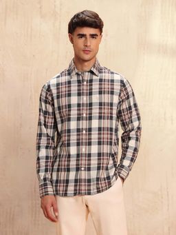 U.S. POLO ASSN. - Men's Twill Tartan Checked Shirt-Multi-Color