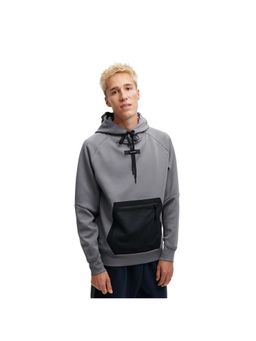 On - Men Grey CottBlend Hoodie