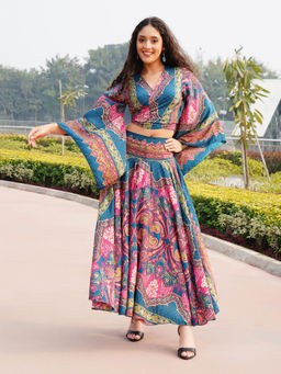 BOHOLYFE - Teal Tie-Knot Co-Ord Set