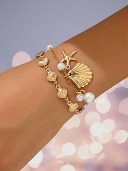 OOMPH - Ocean Theme Sea Shell Bracelet (Pack of 2)
