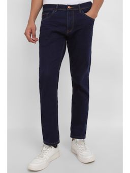 Allen Solly - Men Navy Blue Slim Fit Dark Wash Jeans