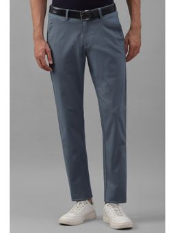 Allen Solly - Men Blue Slim Fit Solid Casual Trousers