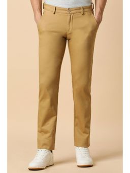 Allen Solly - Men Brown Slim Fit Solid Casual Trousers